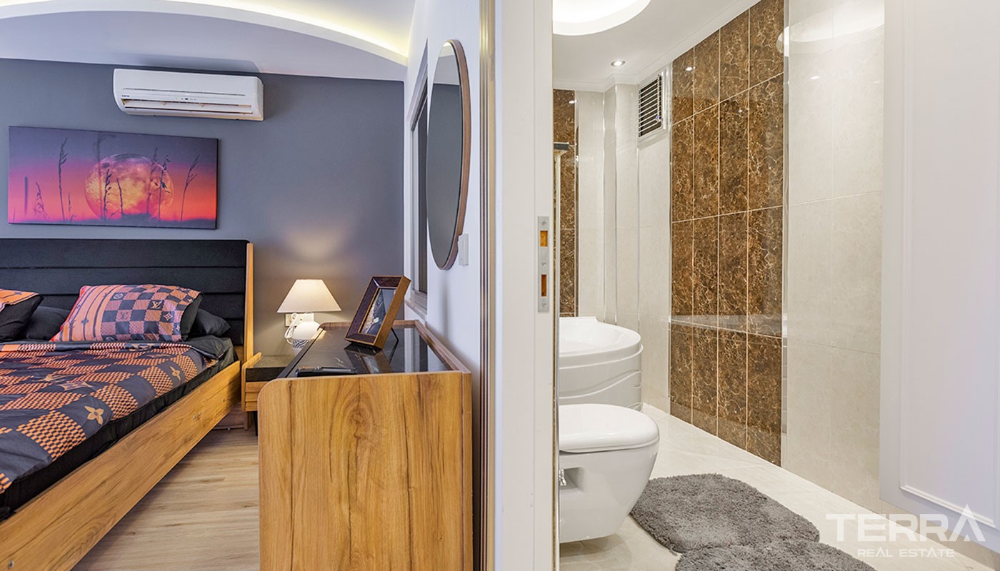 Sea View House With Private Sauna and Luxury Furniture in Kargıcak - 38145