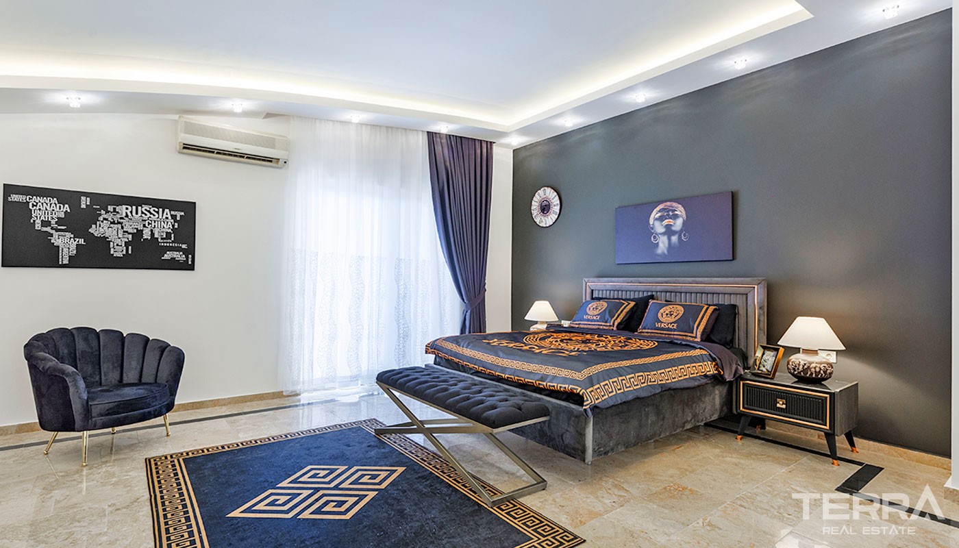 Sea View House With Private Sauna and Luxury Furniture in Kargıcak - 38150