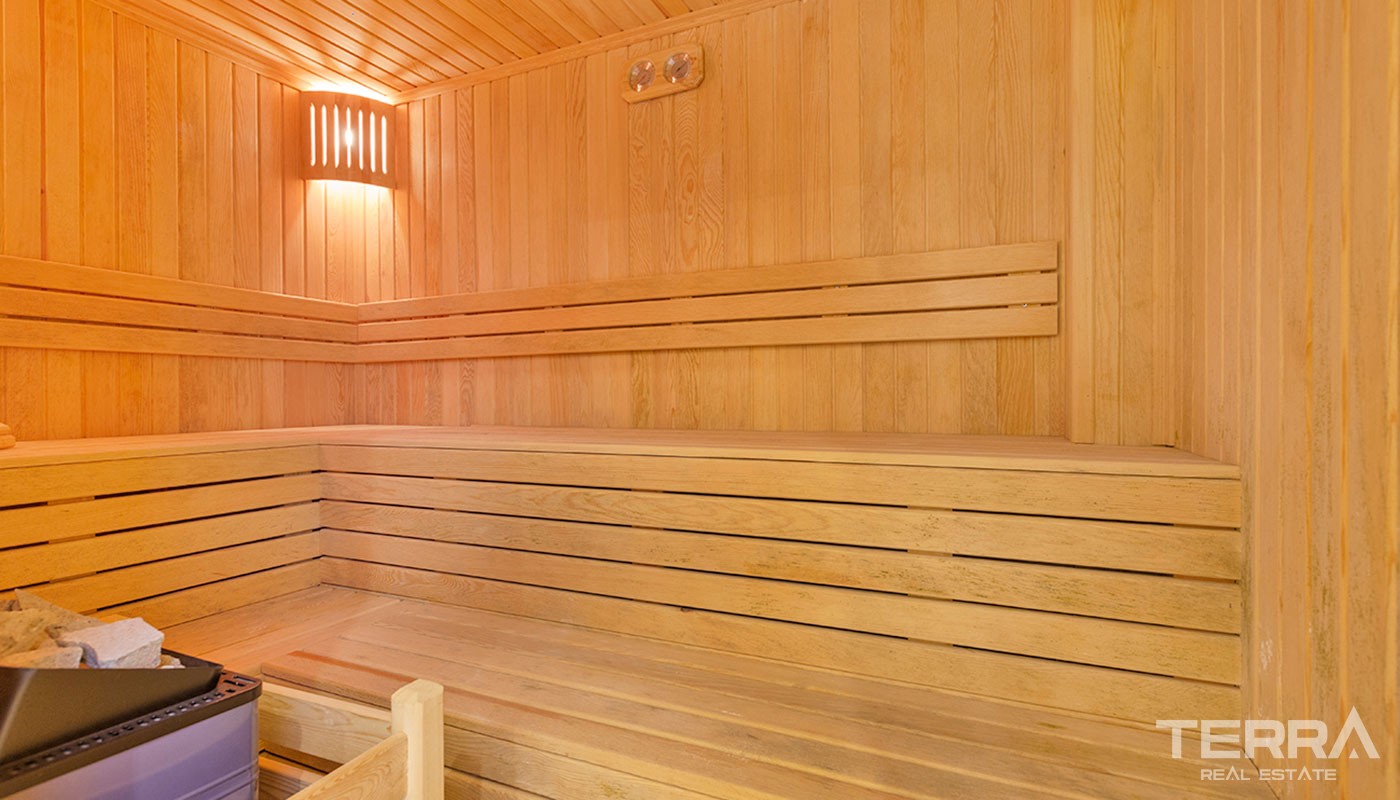 Sea View House With Private Sauna and Luxury Furniture in Kargıcak - 38155