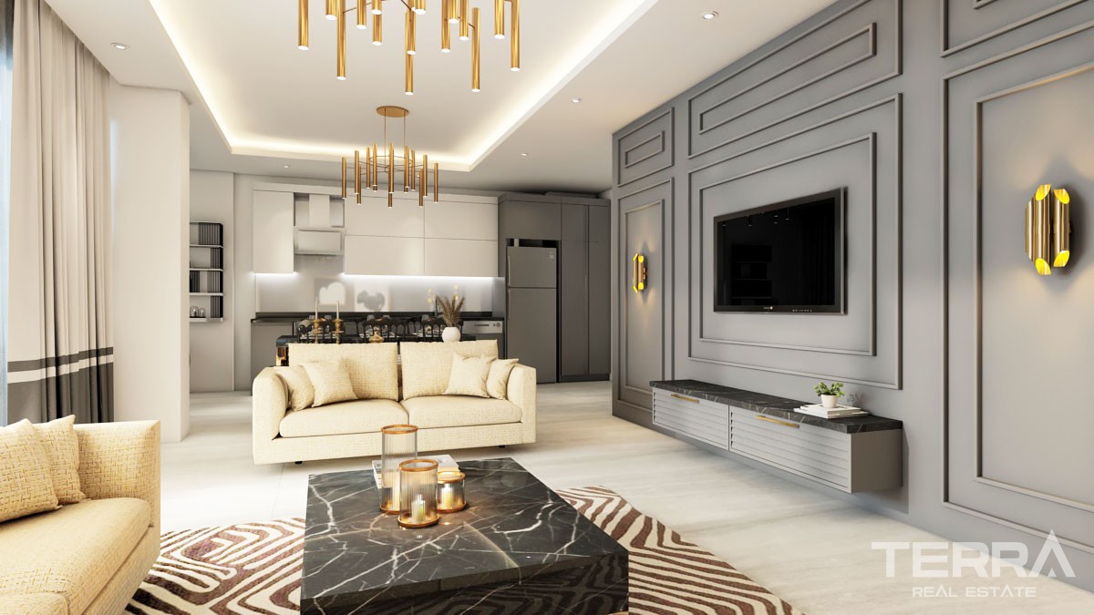 Appartements de Qualité à 700 m de la Plage de Mahmutlar à Alanya - 47588