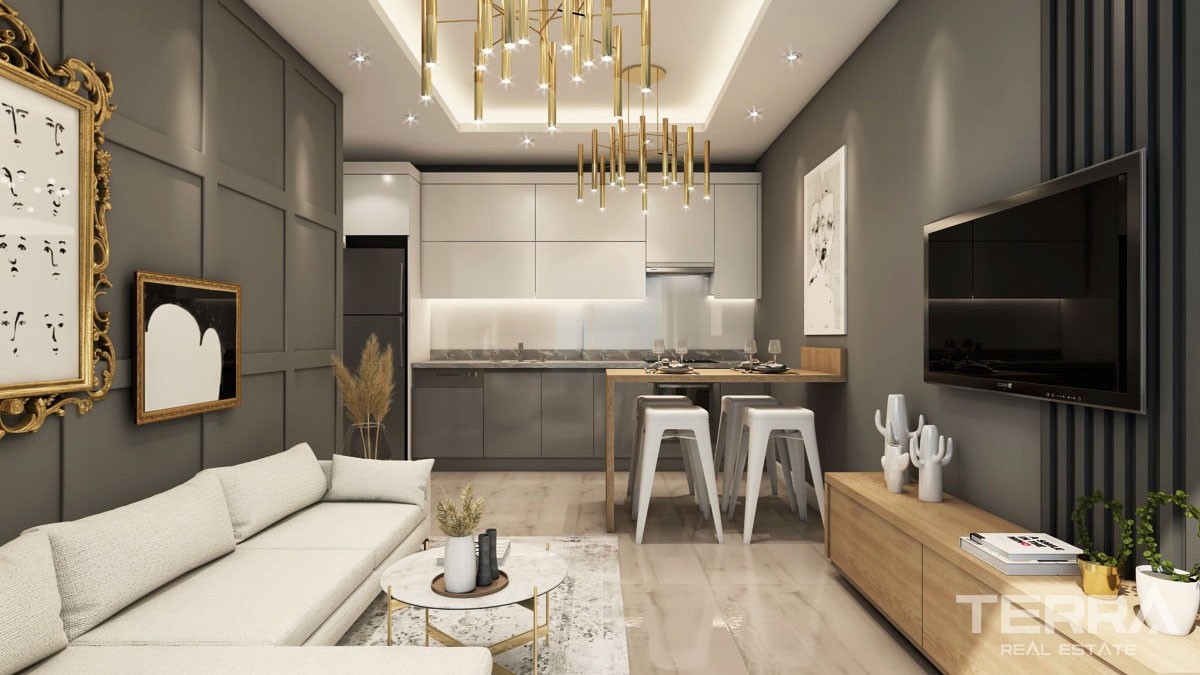 Appartements de Qualité à 700 m de la Plage de Mahmutlar à Alanya - 47603