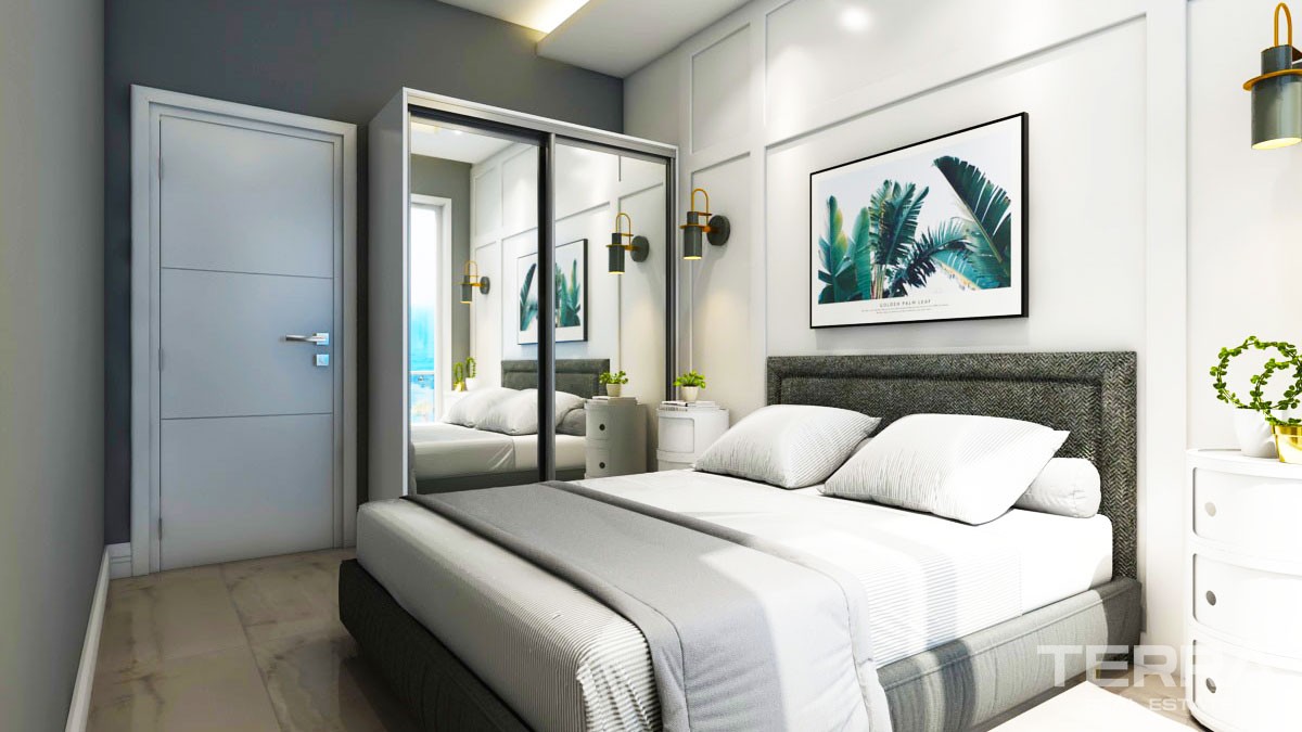 Appartements de Qualité à 700 m de la Plage de Mahmutlar à Alanya - 47610