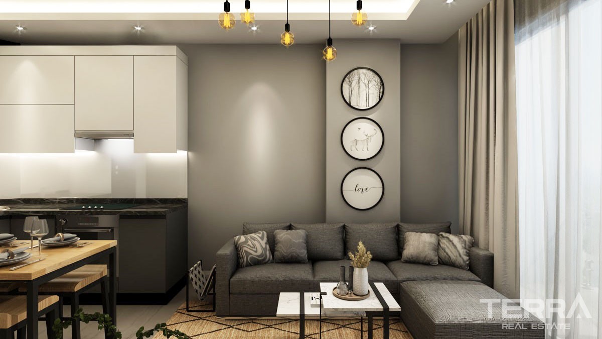 Appartements de Qualité à 700 m de la Plage de Mahmutlar à Alanya - 47625
