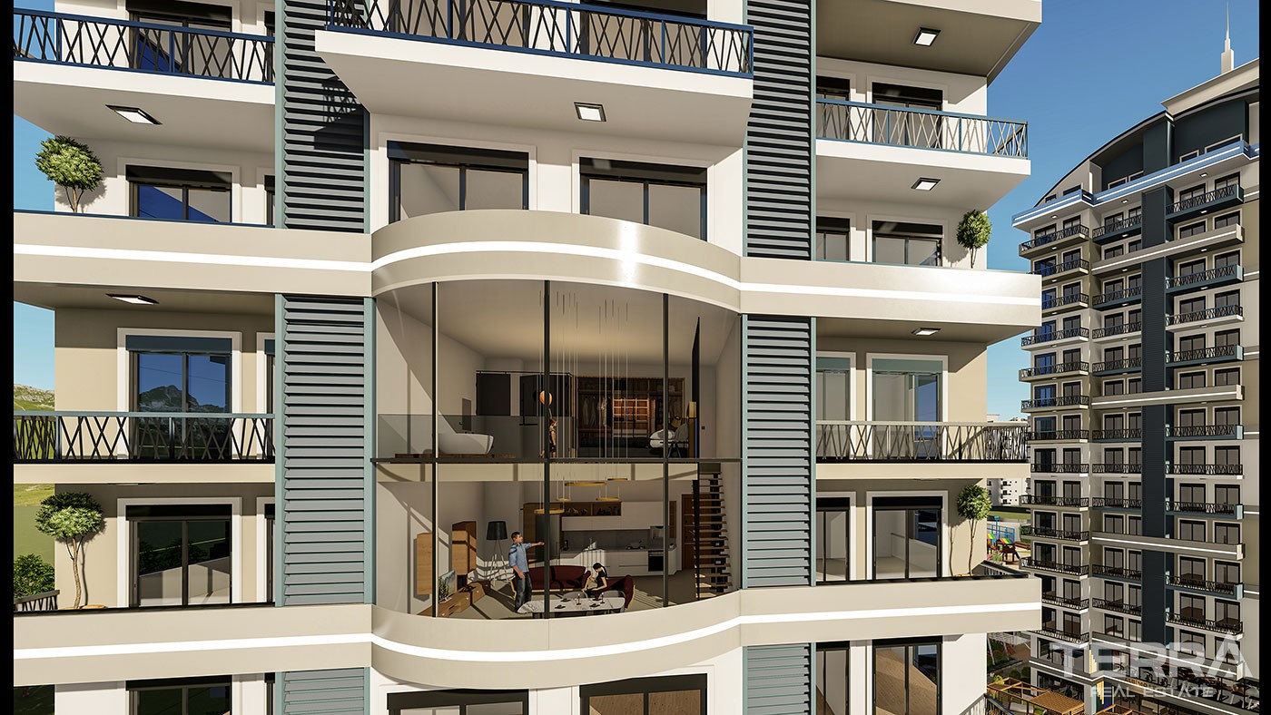 Remarquable Property With One and Two-Bedroom Apartments in Mahmutlar - 38895