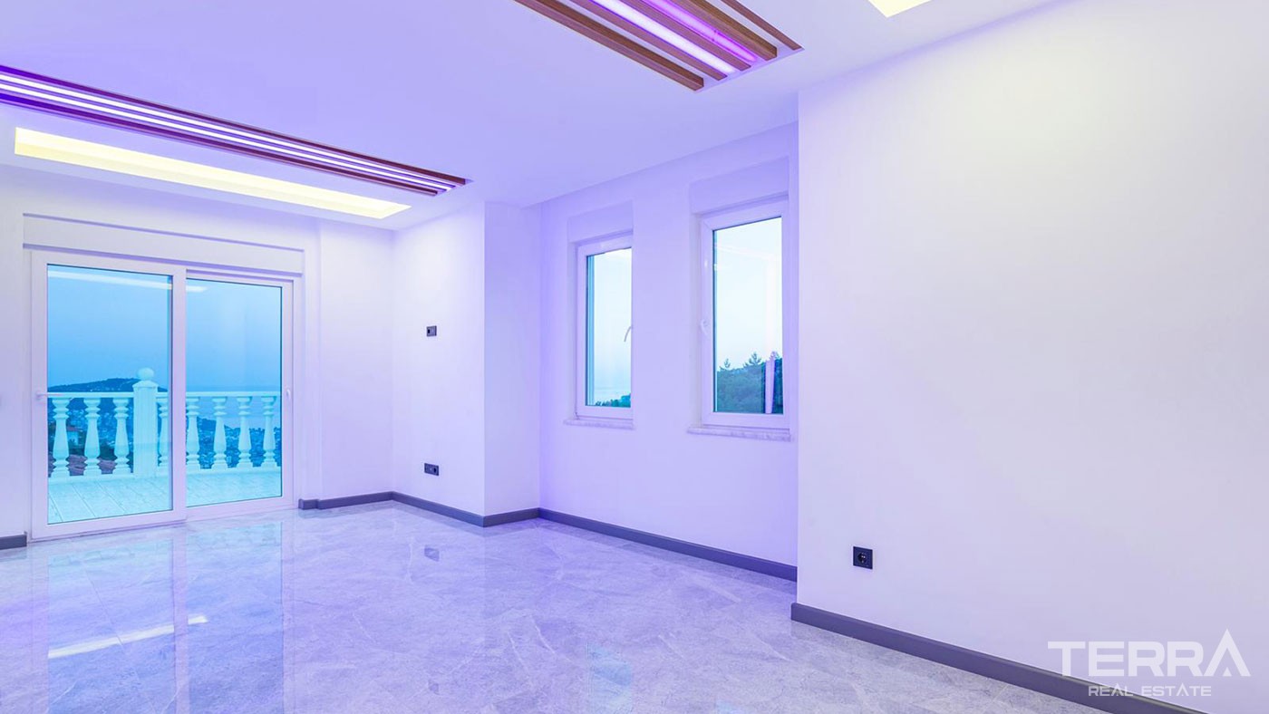 Sea View Detached House With Private Villa in Quiet Area of Bektaş - 38991