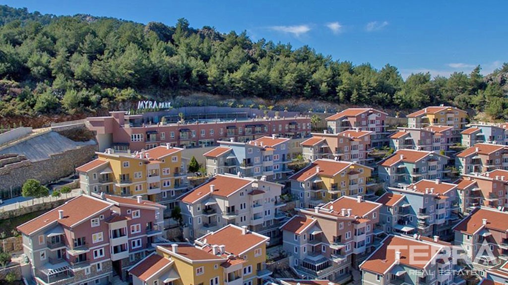 Affordable Two-Bedroom Apartments for Sale in Taşyaka Fethiye - 39051