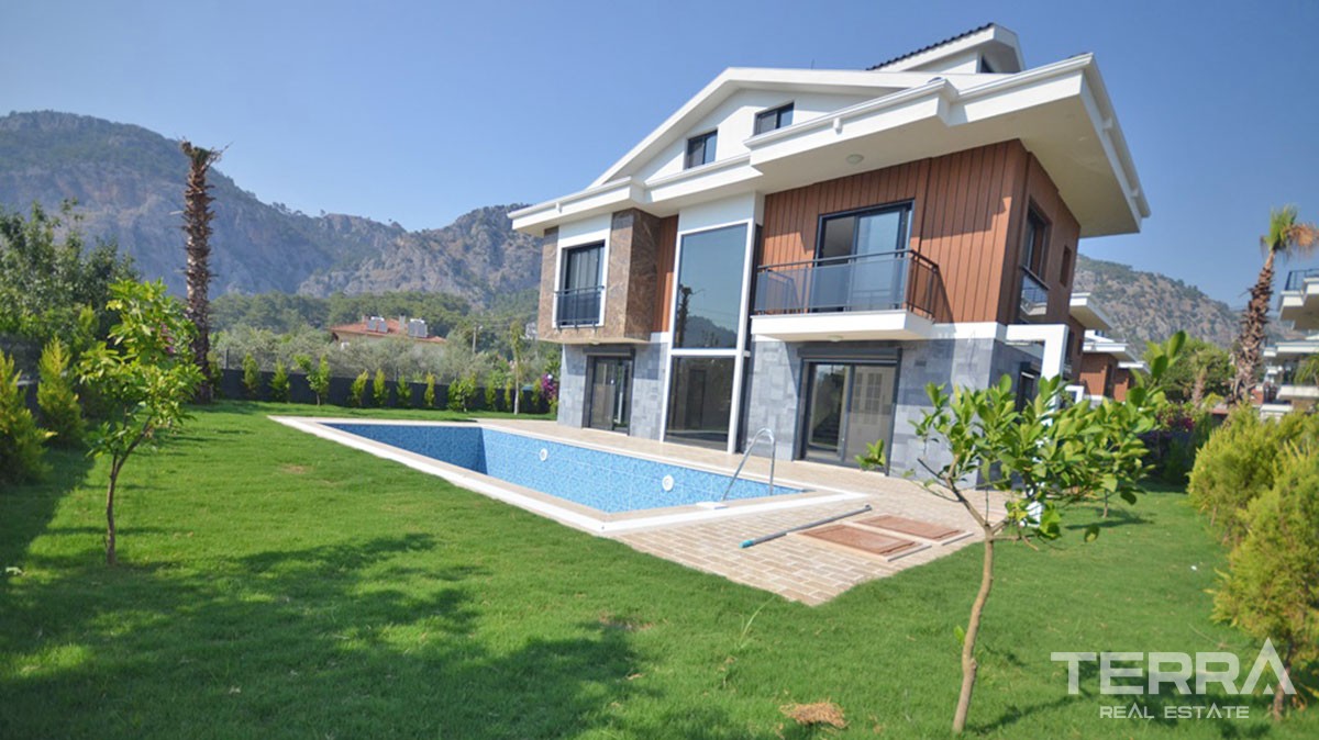 New Four-Bedroom Detached House for Sale in Fethiye Town Centre - 39077