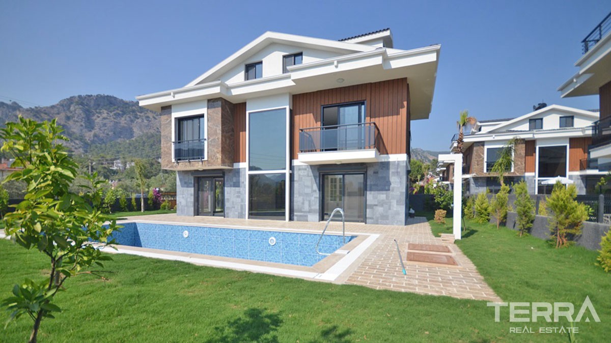 New Four-Bedroom Detached House for Sale in Fethiye Town Centre - 39078
