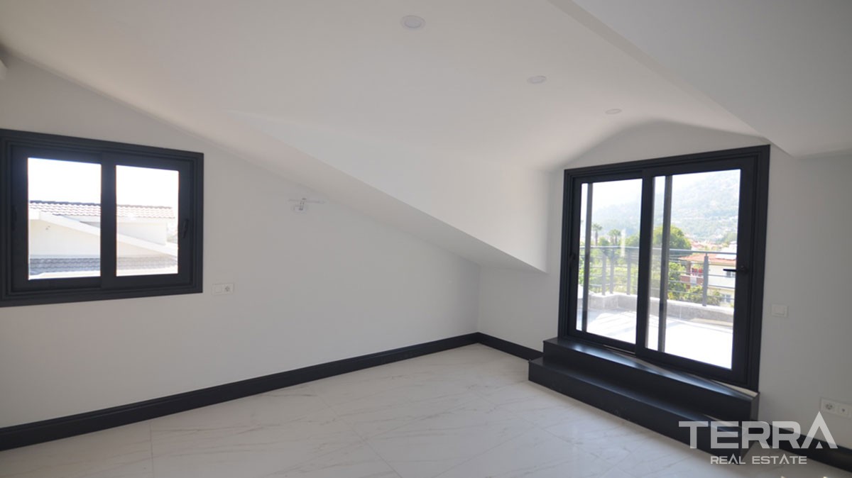 New Four-Bedroom Detached House for Sale in Fethiye Town Centre - 39099