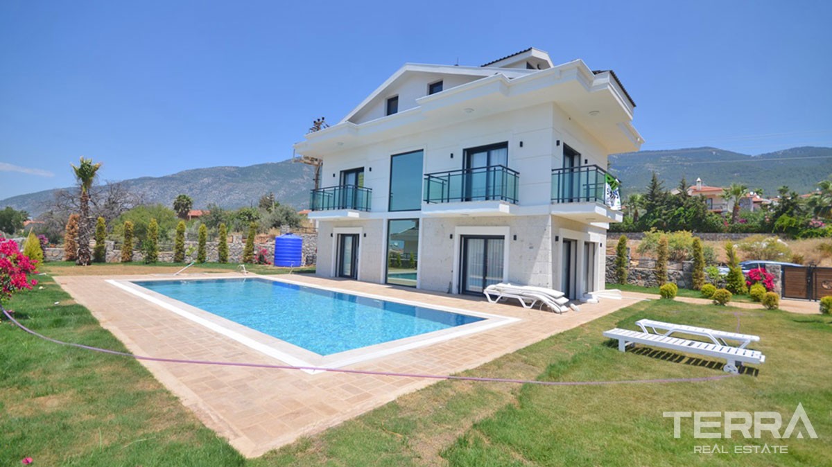 Newly Built 4-Bedroom Detached House for Sale in Fethiye Ovacık - 39115