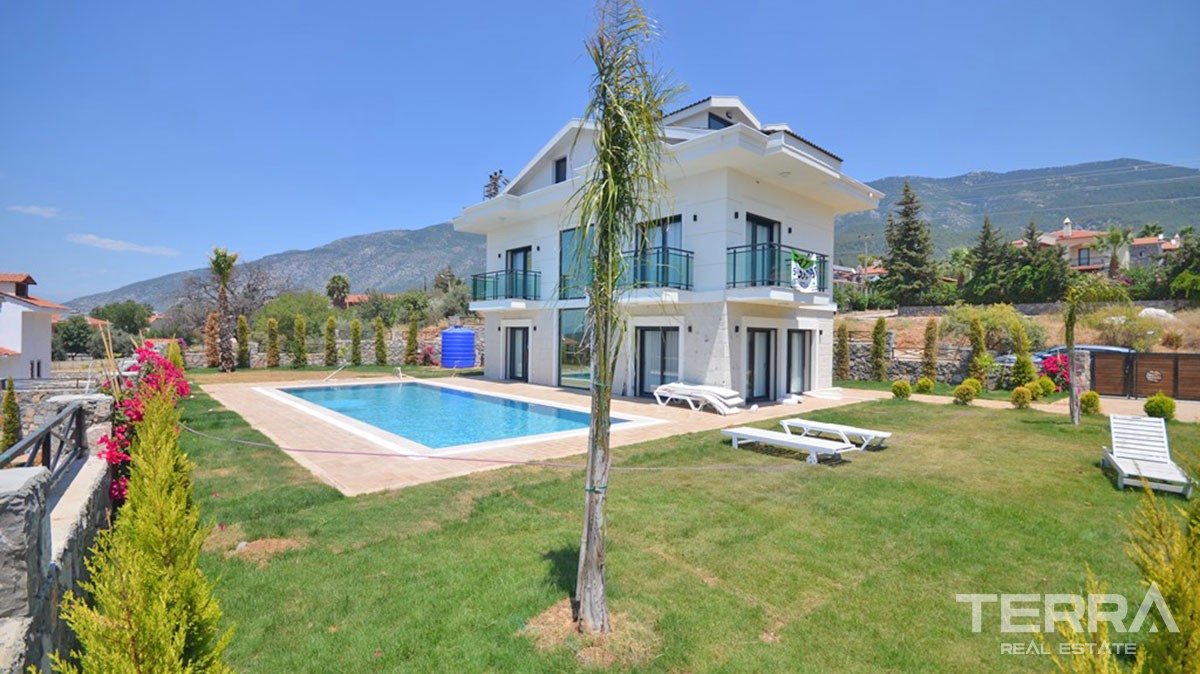 Newly Built 4-Bedroom Detached House for Sale in Fethiye Ovacık - 39117