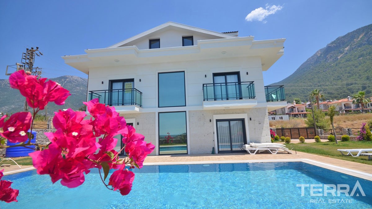 Newly Built 4-Bedroom Detached House for Sale in Fethiye Ovacık - 39119