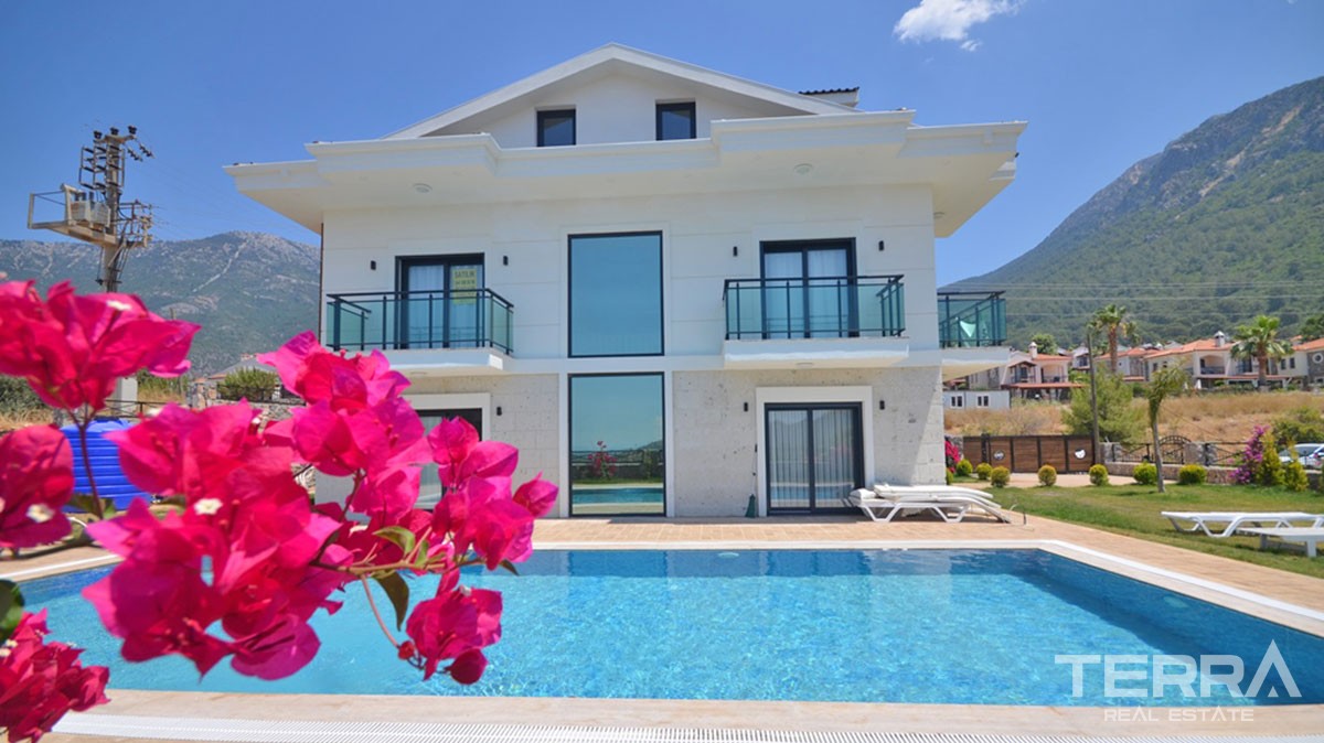 Newly Built 4-Bedroom Detached House for Sale in Fethiye Ovacık - 39120