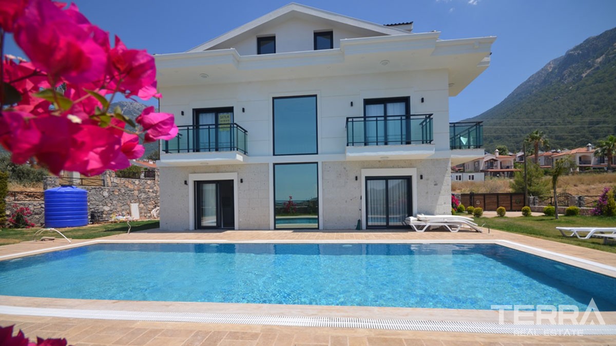 Newly Built 4-Bedroom Detached House for Sale in Fethiye Ovacık - 39121