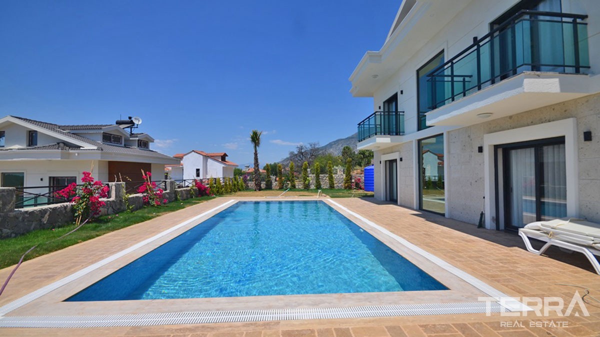 Newly Built 4-Bedroom Detached House for Sale in Fethiye Ovacık - 39122