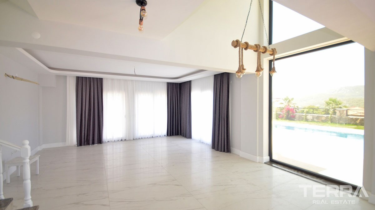 Newly Built 4-Bedroom Detached House for Sale in Fethiye Ovacık - 39142