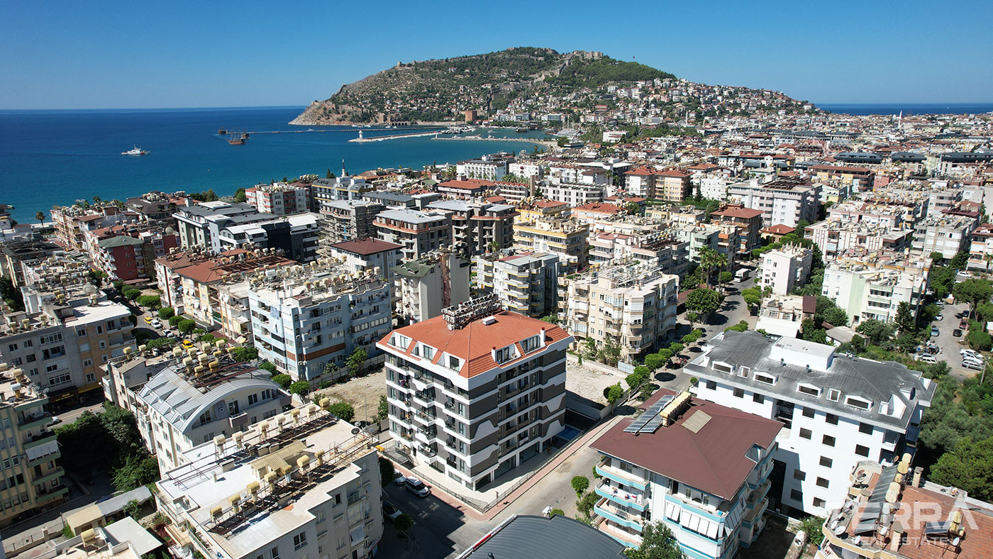 New Build Apartments in Alanya City Center Very Close to The Beach