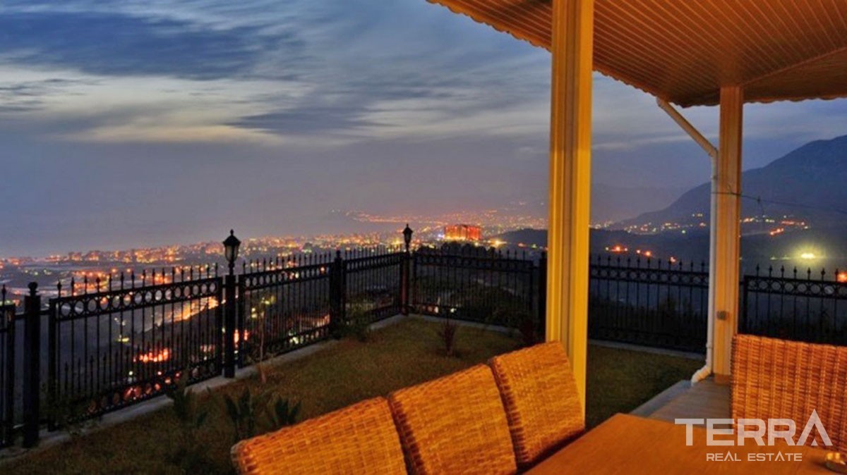 Panoramic Sea View Elegant Detached Villa for Sale in Alanya Kargıcak - 39223