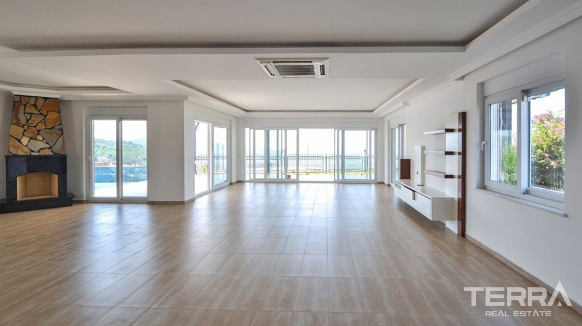 Panoramic Sea View Elegant Detached Villa for Sale in Alanya Kargıcak - 39247