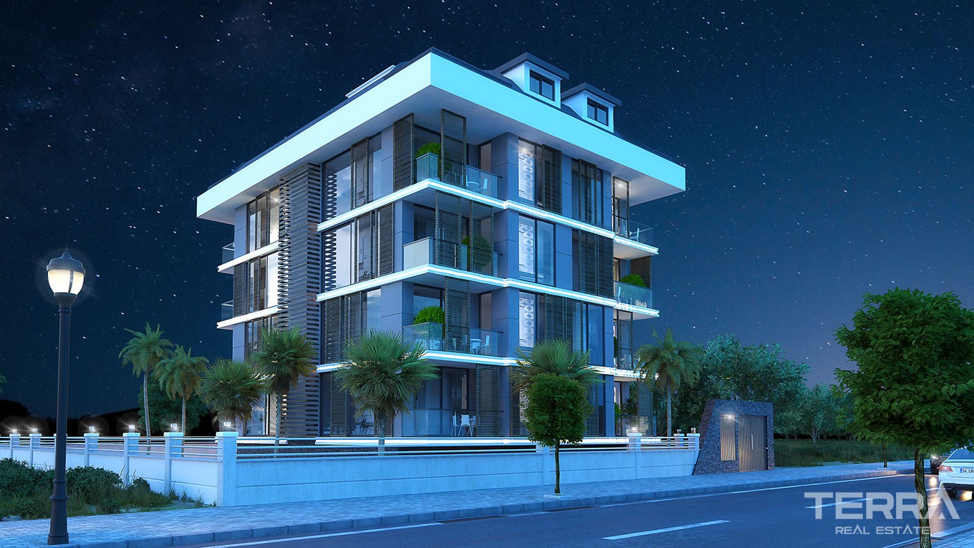 Modern Apartments for Sale in Alanya Centre Near to Cleopatra Beach - 39318