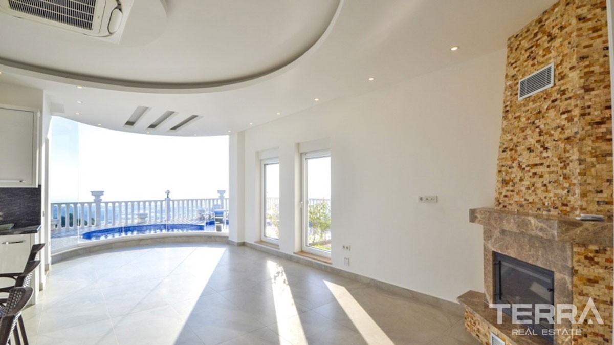 Amazing Villa with an Excellent Panoramic View in Alanya Kargıcak - 39365