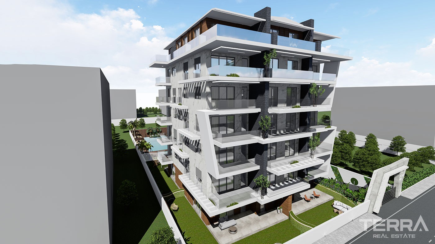 Appartements Modernes Dans la Résidence à 150 m de la Mer à Kestel - 39427