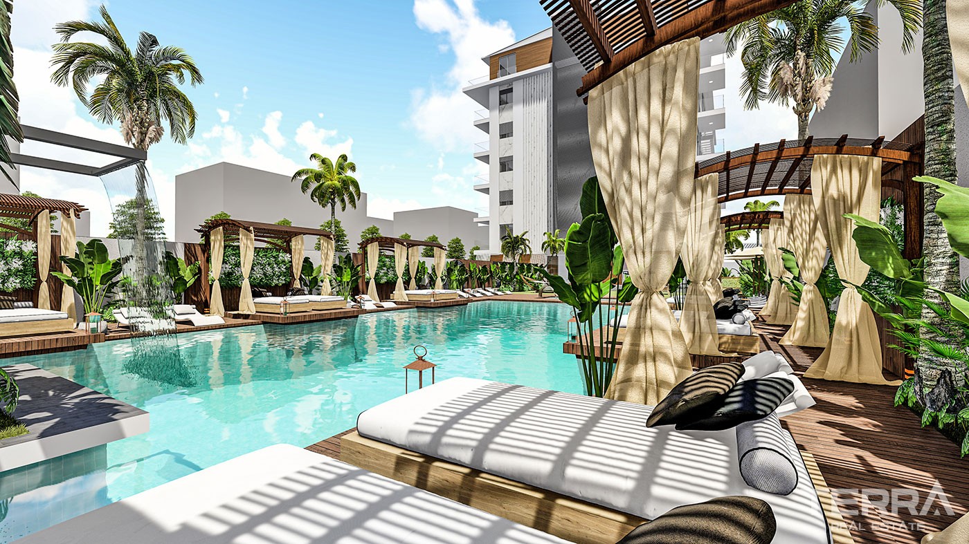 Appartements Modernes Dans la Résidence à 150 m de la Mer à Kestel - 39428