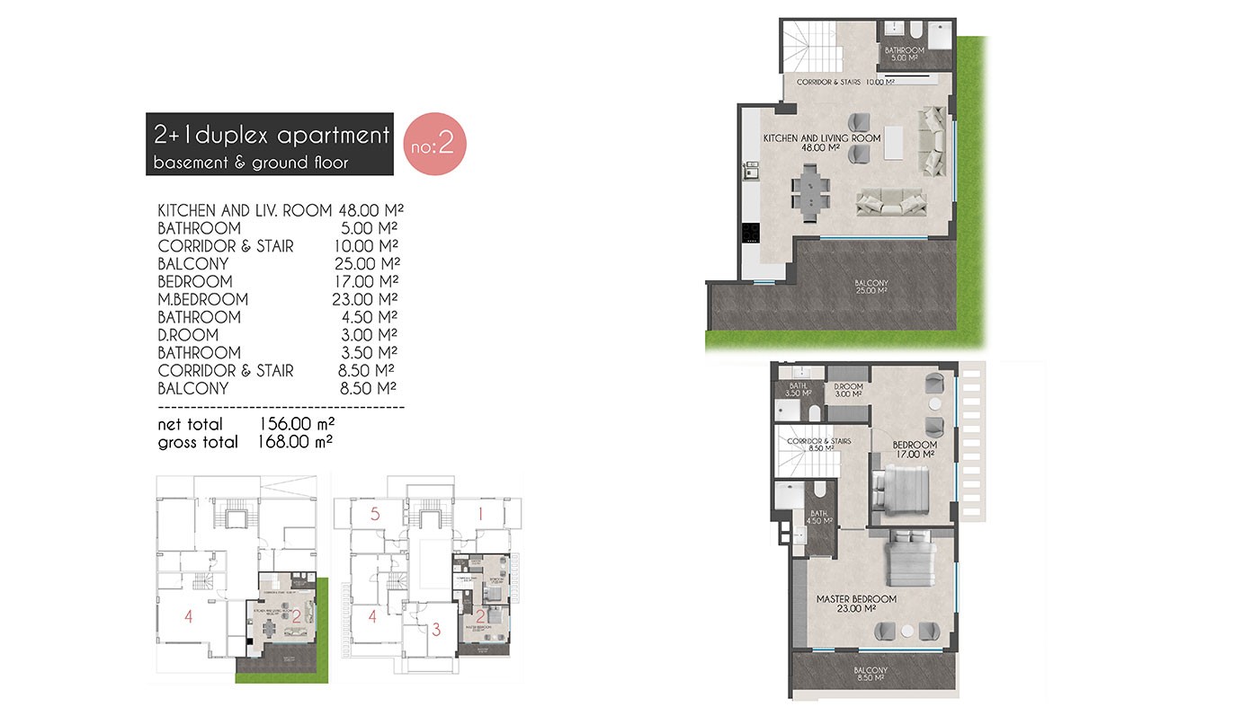 Appartements Modernes Dans la Résidence à 150 m de la Mer à Kestel - 39443