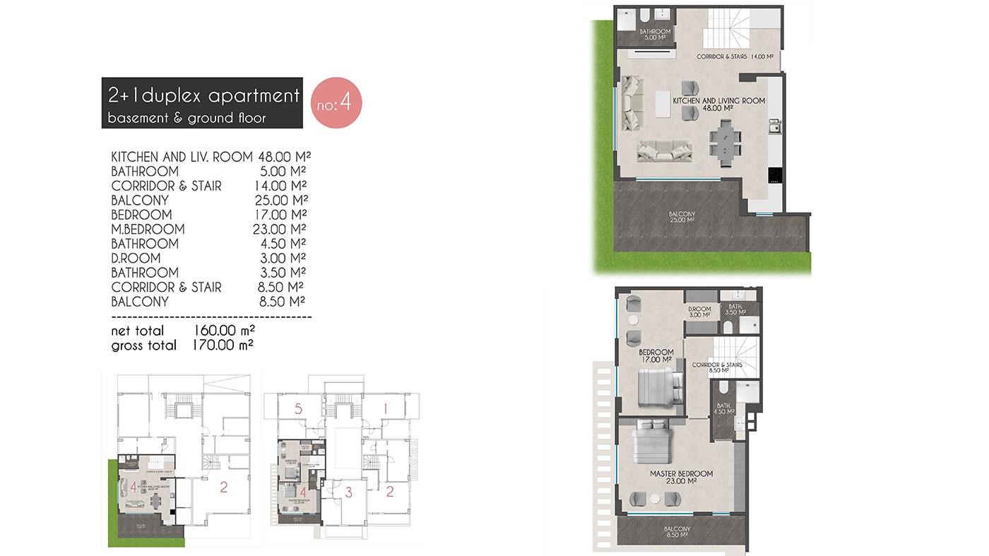 Appartements Modernes Dans la Résidence à 150 m de la Mer à Kestel - 39444