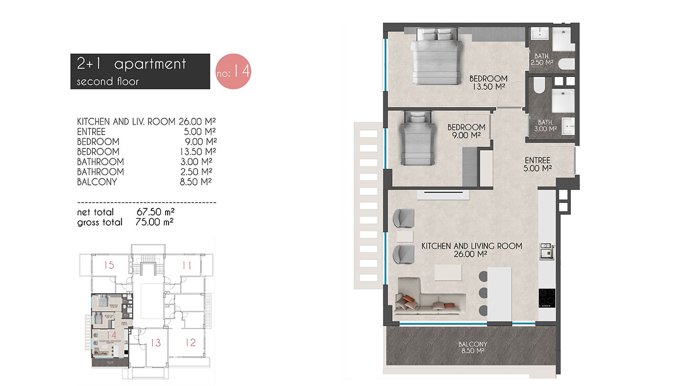 Appartements Modernes Dans la Résidence à 150 m de la Mer à Kestel - 39450