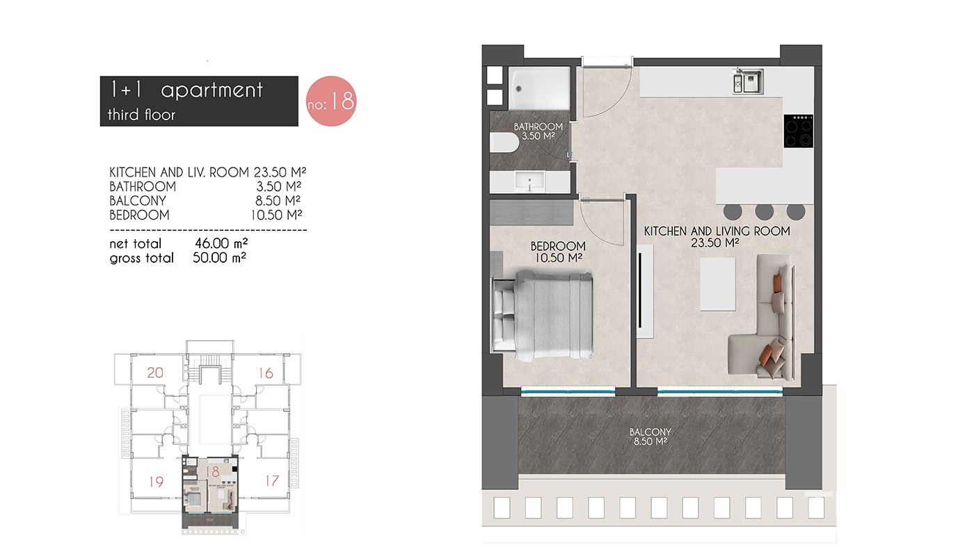 Appartements Modernes Dans la Résidence à 150 m de la Mer à Kestel - 39452