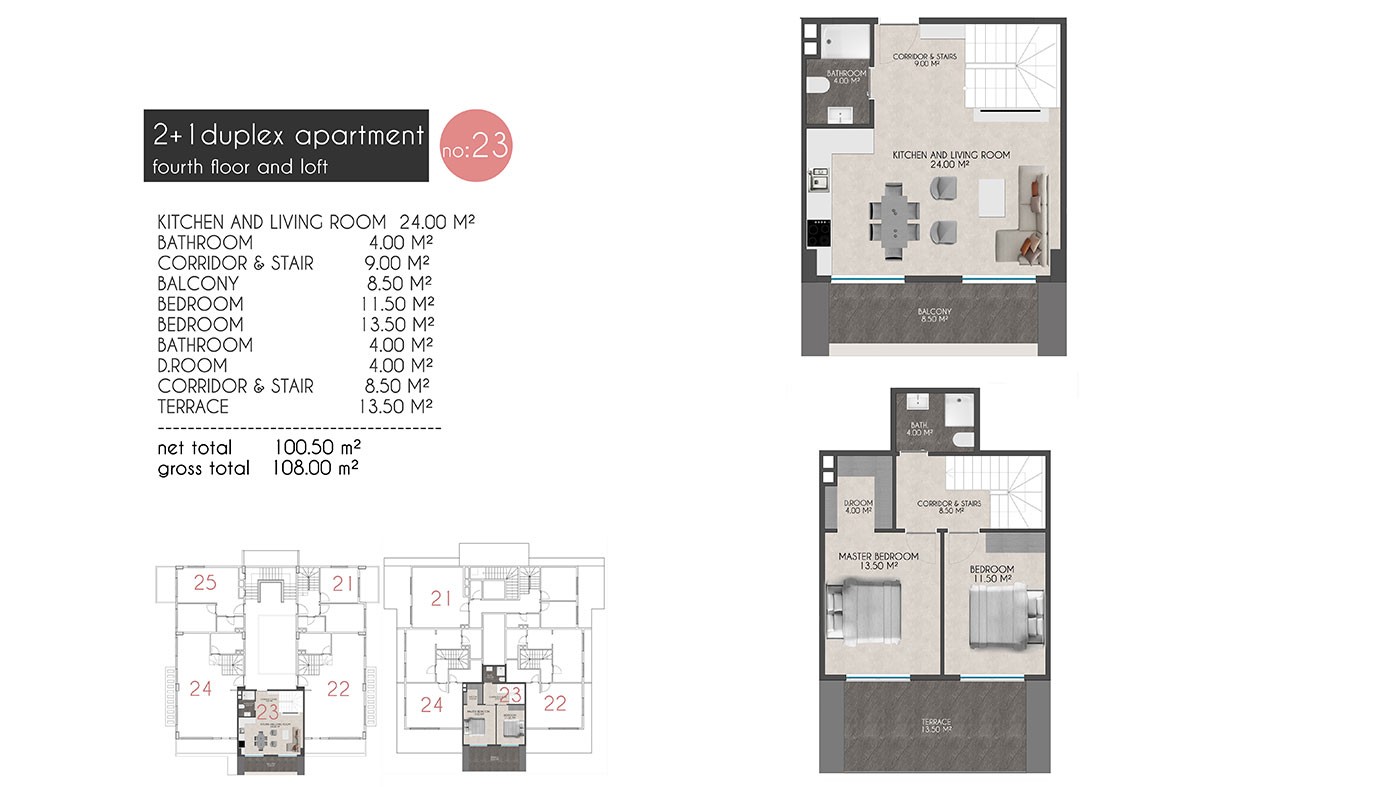 Appartements Modernes Dans la Résidence à 150 m de la Mer à Kestel - 39455