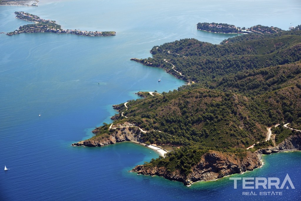Exklusive Immobilien am Strand zum Verkauf in Fethiye Şövalye Island - 39524