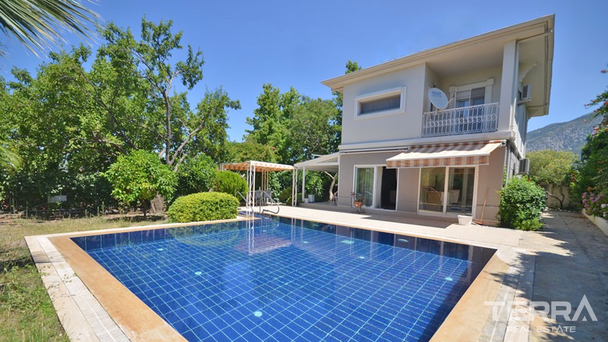 Three Bedroom Detached Villa With Large Pool  For Sale in Ovacık - 39864