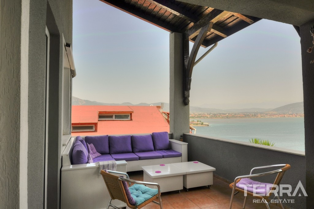 Seafront Villa with Beach View For Sale in Fethiye Şovalye Island - 39788