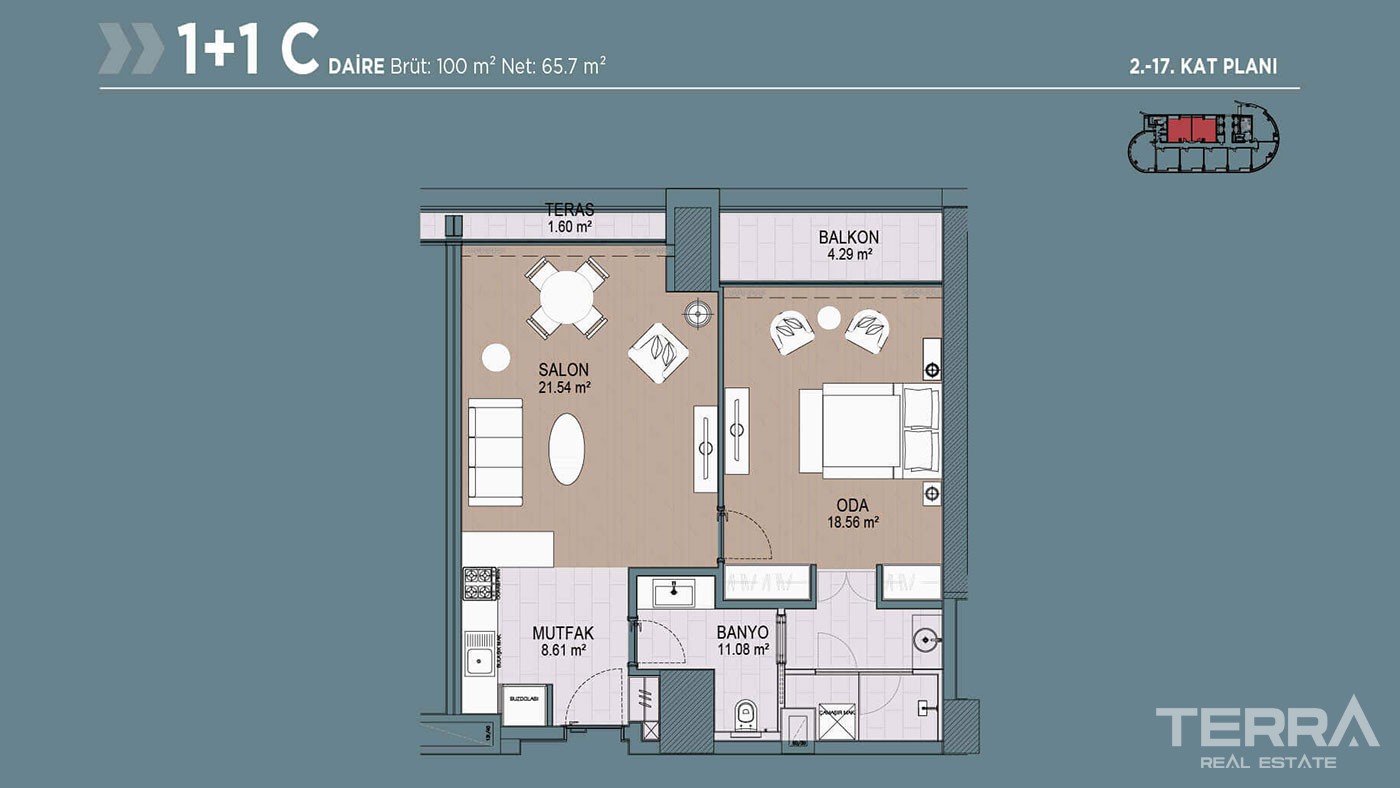 Move-In Ready Apartments for Sale in New Centre of Istanbul Bağcılar - 39852