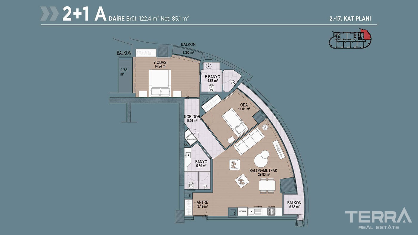 Move-In Ready Apartments for Sale in New Centre of Istanbul Bağcılar - 39853