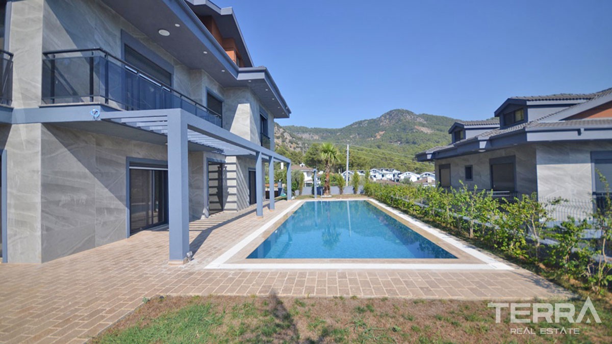 High Quality Sea and Mountain View Detached Villa For Sale in Fethiye - 43274