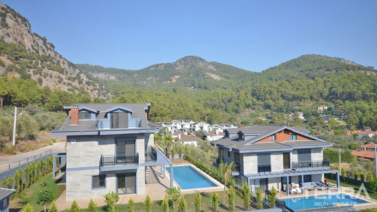 High Quality Sea and Mountain View Detached Villa For Sale in Fethiye - 43283