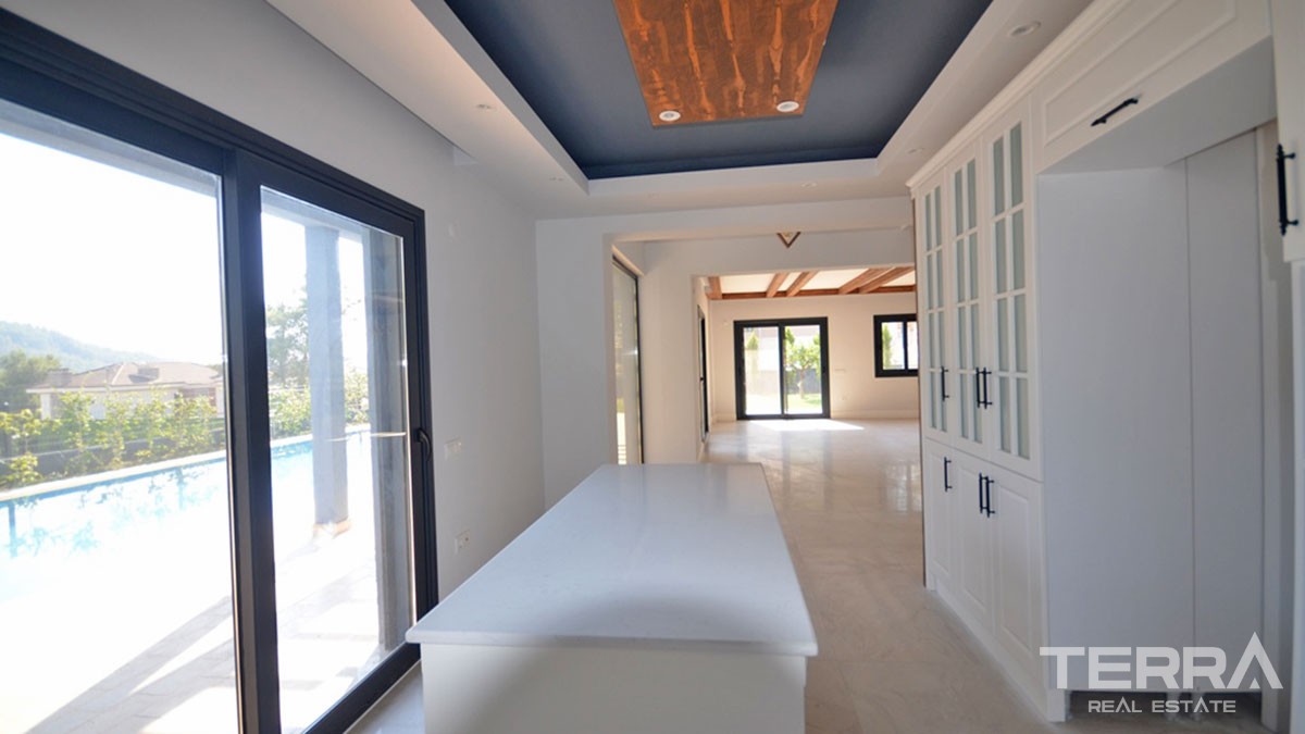 High Quality Sea and Mountain View Detached Villa For Sale in Fethiye - 43287