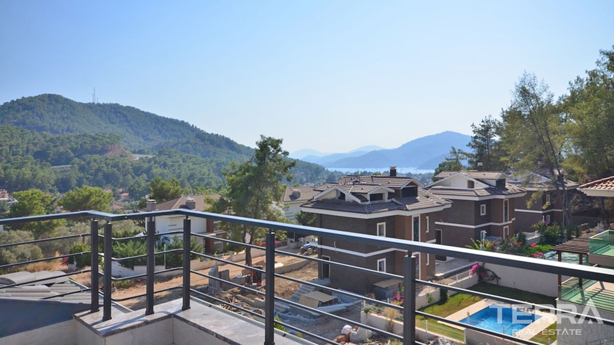High Quality Sea and Mountain View Detached Villa For Sale in Fethiye - 43312
