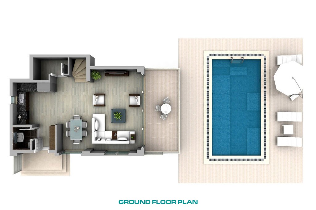 Modern Villa For Sale Close to the City Centre in Fethiye Çalış - 40019