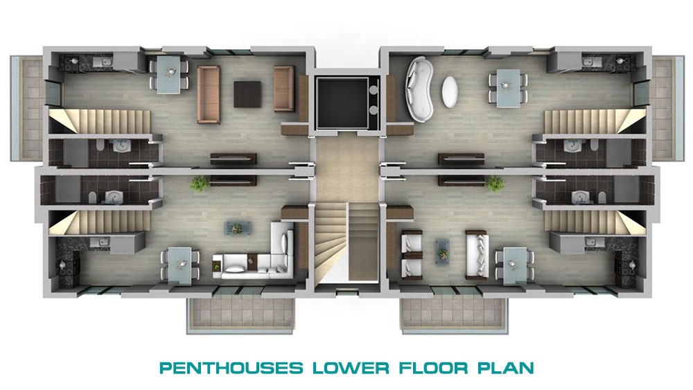 Affordable Apartments For Sale in Center of Fethiye Taşyaka District - 40069