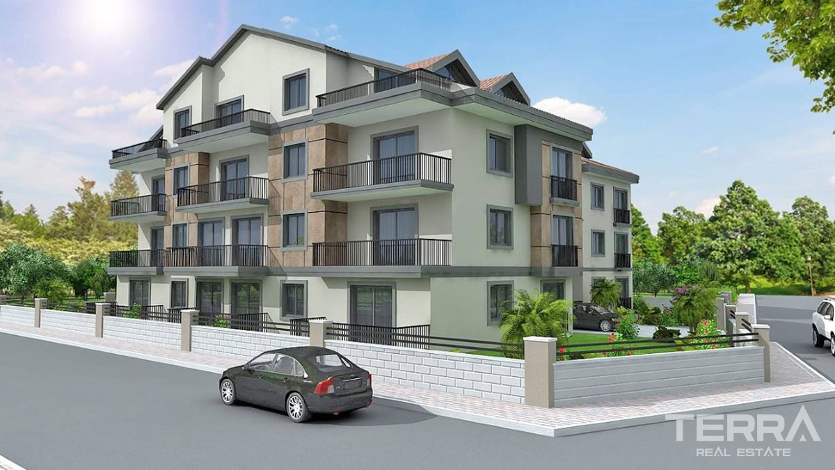 2 bedrooms Apartments Close to Shopping Areas in Fethiye Taşyaka - 40074