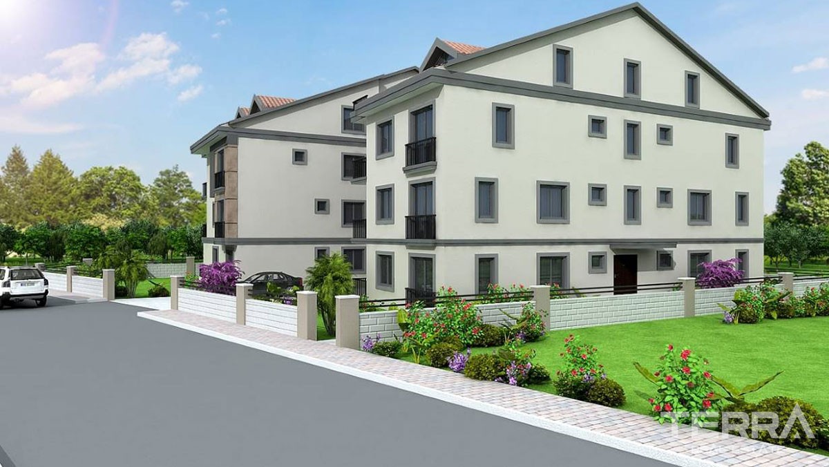 2 bedrooms Apartments Close to Shopping Areas in Fethiye Taşyaka - 40075
