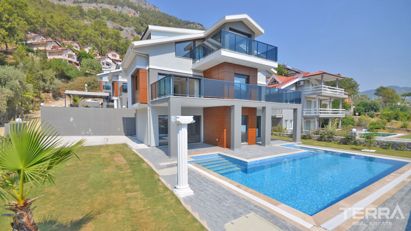 Luxury Detached Villas With Large Pool for Sale in Fethiye Göcek - 58080