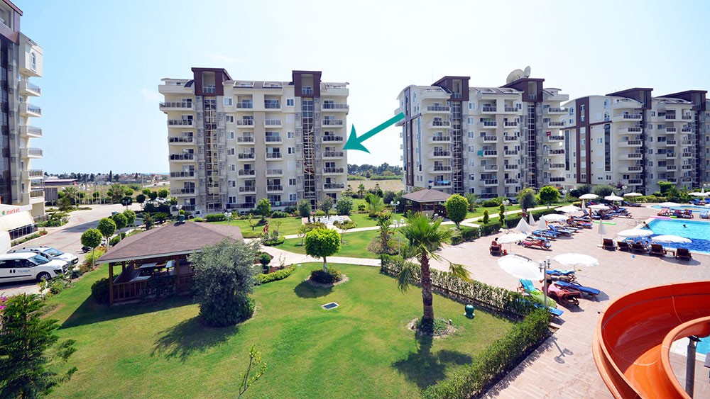Hörnlägenhet med 1 sovrum till salu i Orion City Avsallar Alanya - 116
