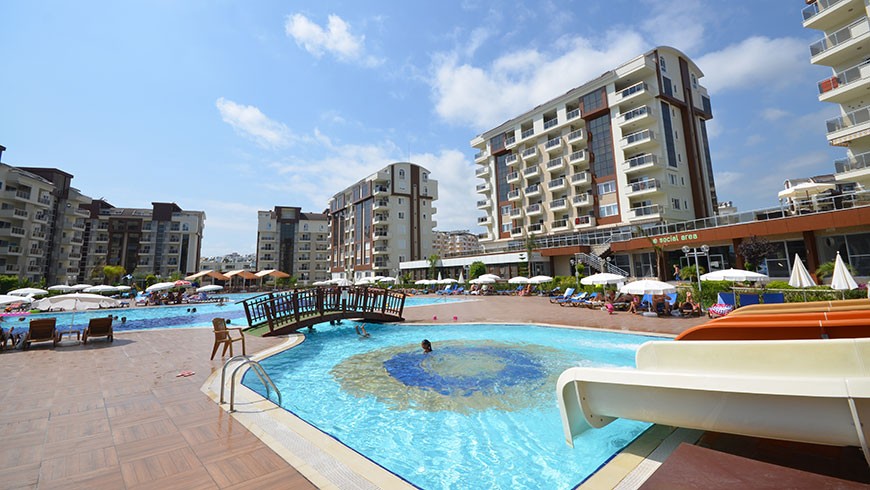 Hörnlägenhet med 1 sovrum till salu i Orion City Avsallar Alanya - 121