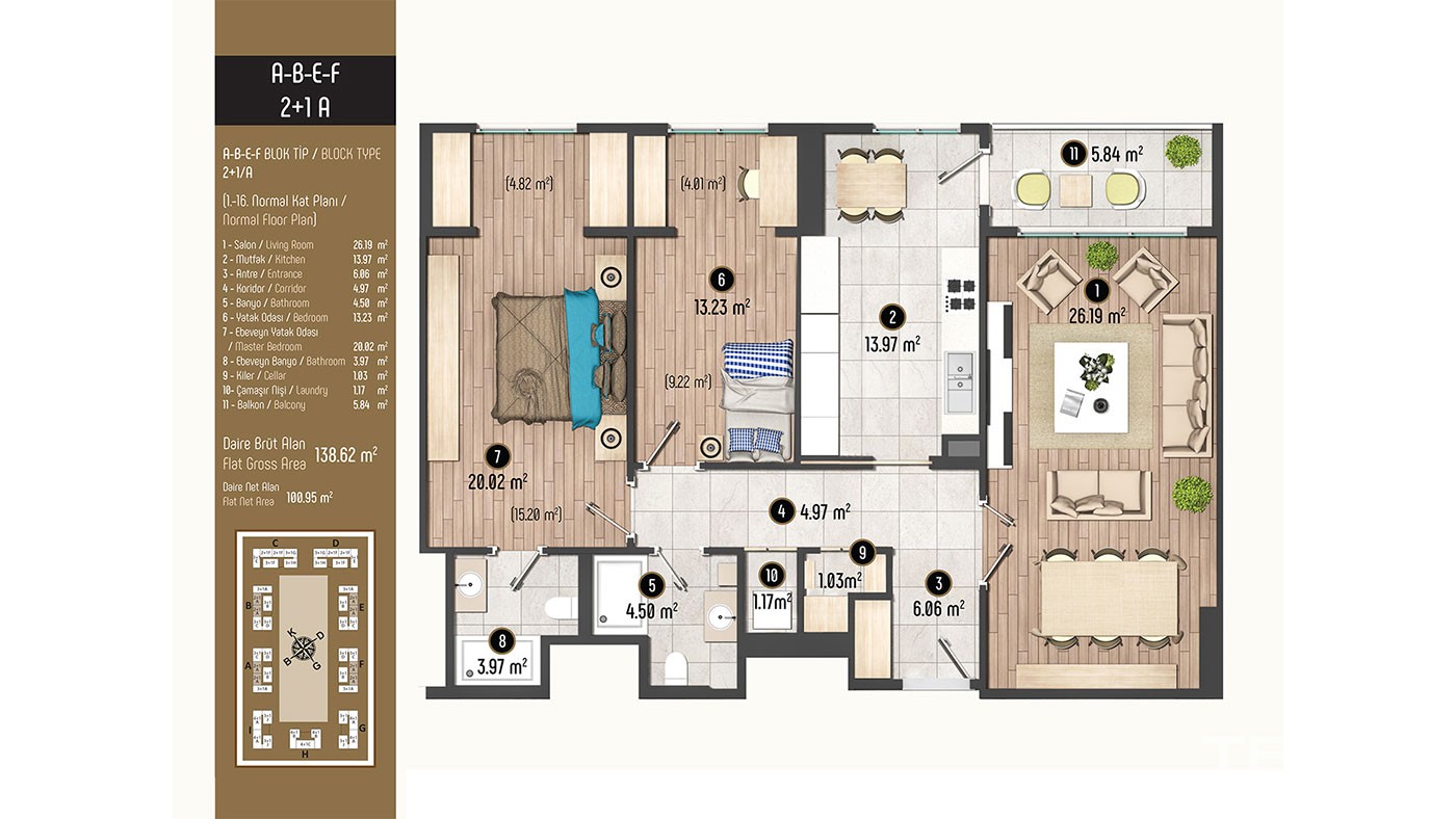 Luxurious Family Concept Apartments for Sale in Istanbul Beylikdüzü - 40377