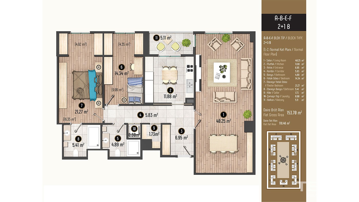 Luxurious Family Concept Apartments for Sale in Istanbul Beylikdüzü - 40378